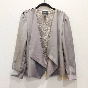International concepts | lace back leather blazer